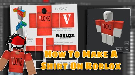 how to create a shirt on roblox